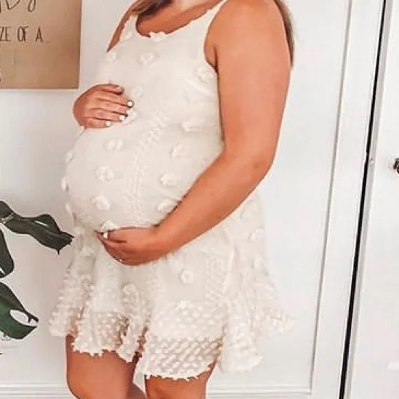 Pink blush maternity hot sale dress plus size